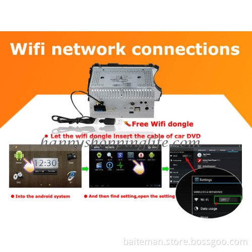 Android Car DVD Player GPS Navigation Wifi 3G for Ssangyong Kyron 2005-2013 Bluetooth Touch Screen